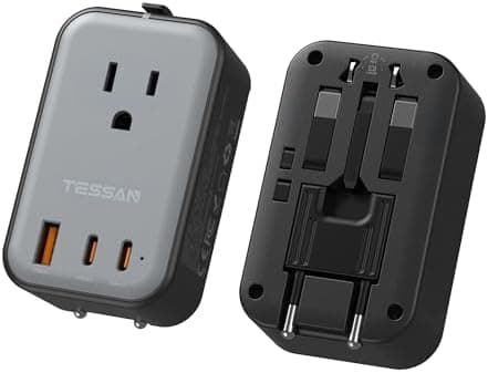 TESSAN Travel Adapter 009 with 20W USB-C Charging product image