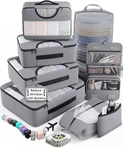 Veken 8-Piece Packing Cubes and Travel Organizer Set product image