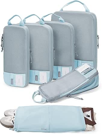 BAGSMART 6-Piece Compression Packing Cubes for Travel product image